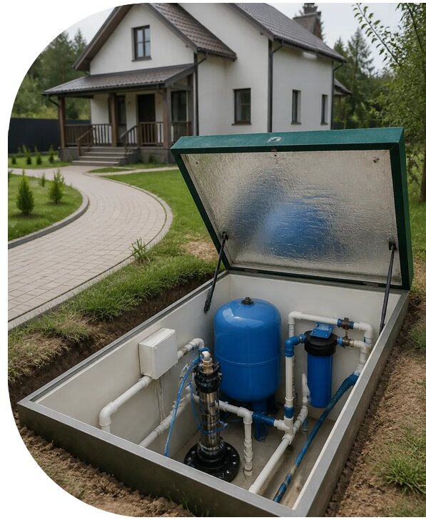 Автономное водоснабжение дома в Саянске от 152610 р. | АПаруса-Сск